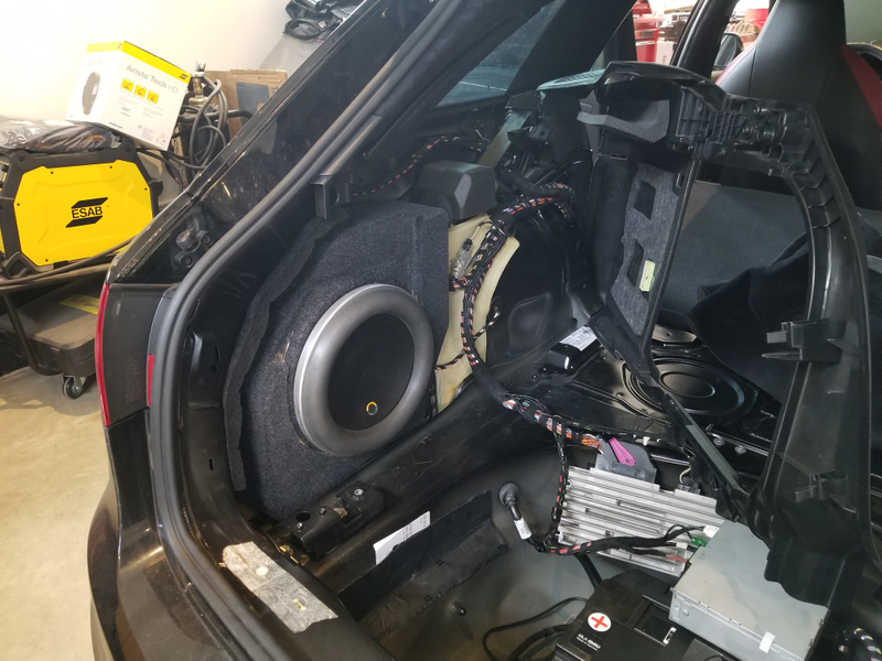 Subwoofer installation.